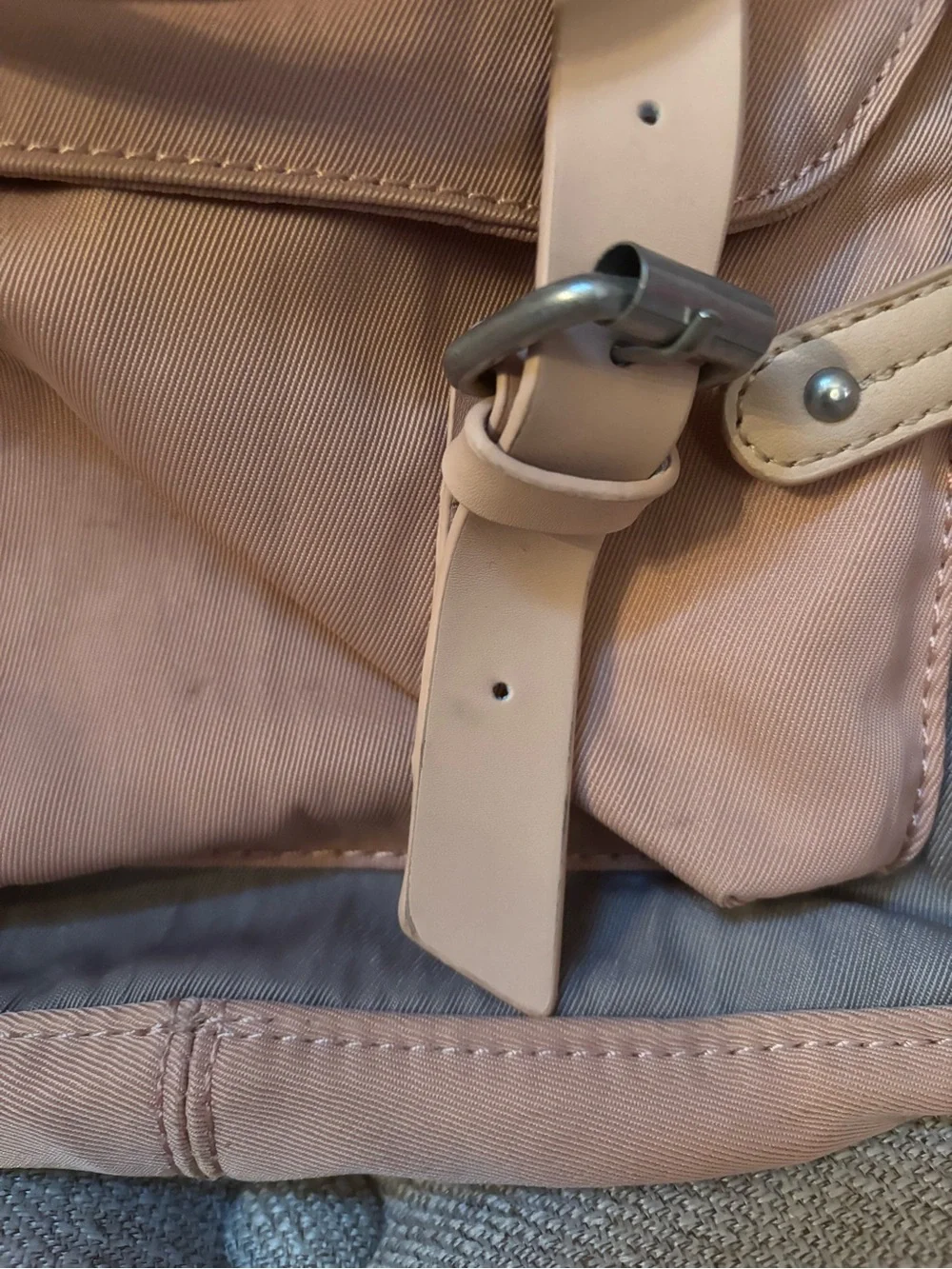 Pink Canvas Utility Backpack